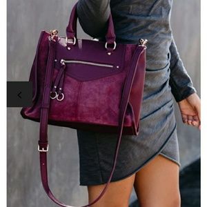 From Vici Dolls suede front handbag